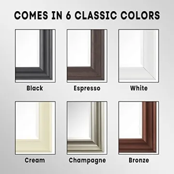 Naomi Home Oversized Floor Mirror with Elegant Frame