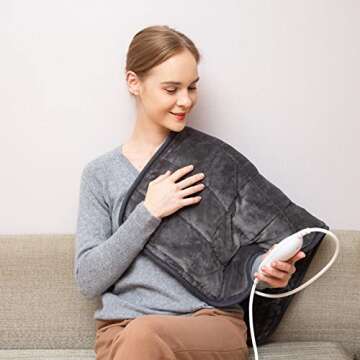 Ambershine Weighted Heating Pad 17x33 Comfort & Relief