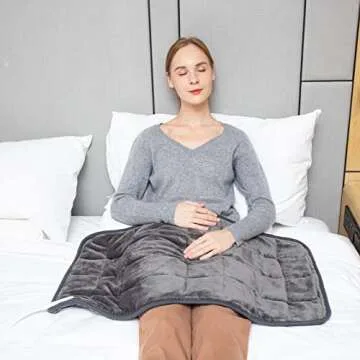 Ambershine Weighted Heating Pad 17x33 Comfort & Relief