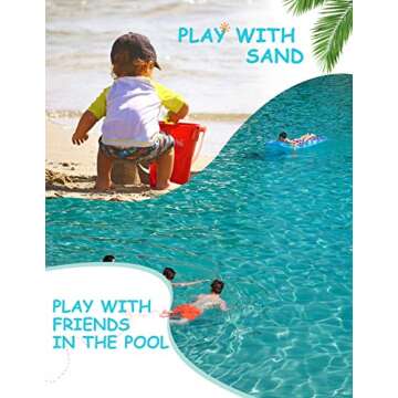 MaaMgic Boys Swim Trunks with UPF 50+ Protection