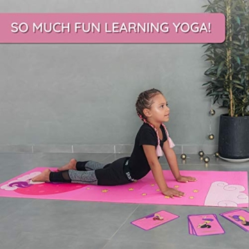 Kids Fun Unicorn Yoga Mat Set - Chemical Free & Non-Slip