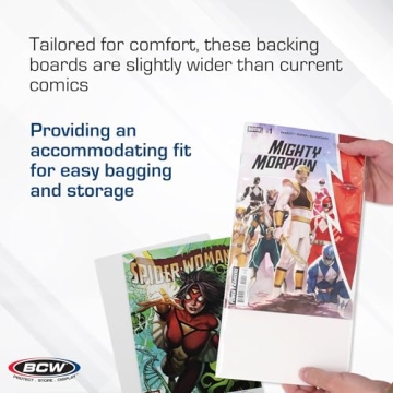 BCW Comic Book Backing Boards for Storage & Organization