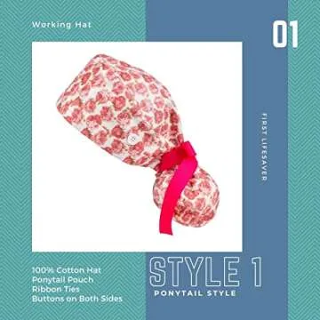 First Lifesaver Cap with Ponytail Pouch for Women