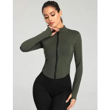 Lightweight Gihuo Women's Athletic Full Zip Jacket