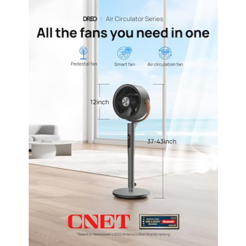 Dreo PolyFan 513S - Smart Quiet Circulator Fan with Oscillation