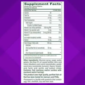 Vitafusion Omega-3 Gummy Vitamins for Heart Health