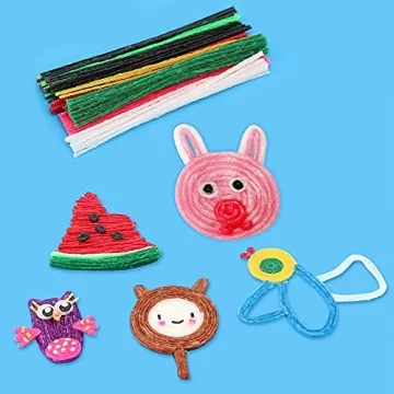 Creative 500pcs Wiky Sticks for Kids' Art Projects