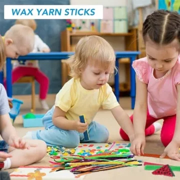 Creative 500pcs Wiky Sticks for Kids' Art Projects