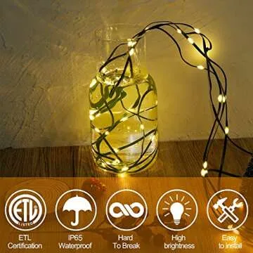 WATERGLIDE 328 FT Fairy String Lights for Festive Decor