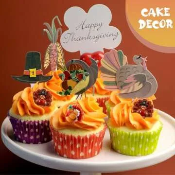 Cinnvoice 60 Pcs Turkey Charms Thanksgiving Turkey Craft Kit Resin Turkey for Thanksgiving Resin Flatback Craft Embellishment Hairpin Decoration Accessories for Thanksgiving DIY Craft Making