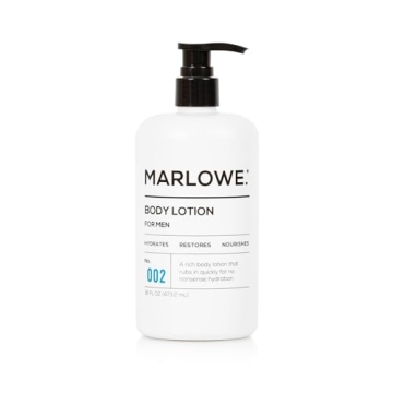MARLOWE. No. 002 Moisturizing Body Lotion for Men - Hydrating Aloe Vera, Vegan, Oil Free