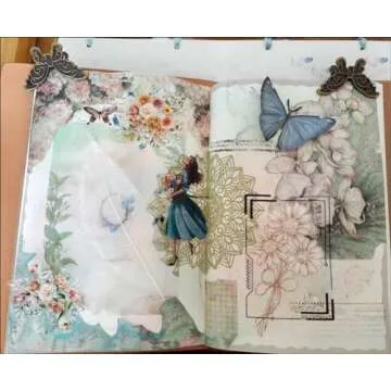 4Pcs Butterfly Metal Paper Clip Book Clips Binder Clips Vintage Bullet Junk Journal Clips Notebook Accessories Decorative Clips for Office Home DIY Use School Stationery Bronze