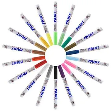 U.S. Art Supply 18 Color Extra Fine Point Paint Pens