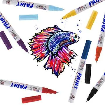 U.S. Art Supply 18 Color Extra Fine Point Paint Pens