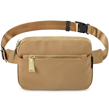 ZORFIN Fanny Pack: Crossbody Belt Bag with Adjustable Strap - Versatile Fashion Accessory in Light B...