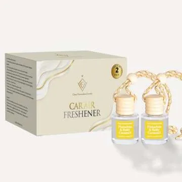 Car Air Freshener Hanging, Essential Oil Diffuser for Car, Long Lasting Fresheners for Women, Air Diffusers, Made in USA