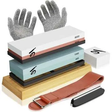 Japanese Knife Sharpening Stone Kit by KERYE