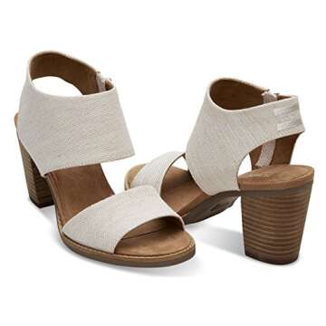 TOMS Women's Majorca Cutout Sandal - Natural Yarn-dye, 7 B(M) US