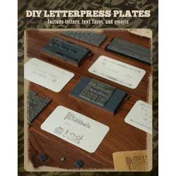 ROBOTIME Wooden Printing Press Puzzle for Adults and Teens