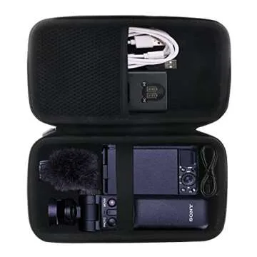 JINMEI Hard EVA Travel Case for Sony ZV-1 Camera Vlogger Grip Tripod GP-VPT2 BT Kit Case