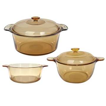 Visions 5-Piece Dutch Oven Cookware Set - Healthy Cooking!