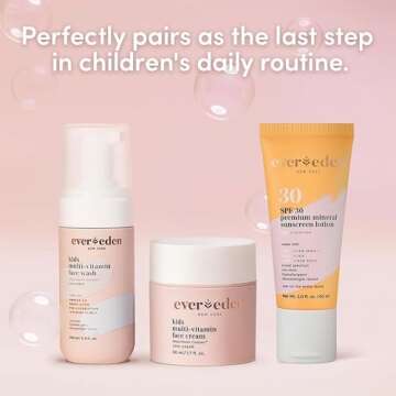 Evereden Premium Mineral Sunscreen SPF 30: Baby-Safe Whole-Family Mineral Sunscreen Kids Love - Non-Nano Kids Sunscreen for Year-Round UVA & UVB Protection -Safe & Reef-Friendly - FSA Eligible