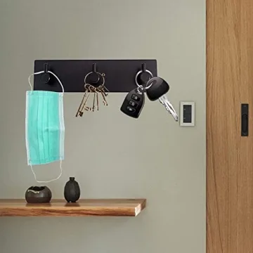Durable Key Hooks: Stylish Wall Organizer for Home