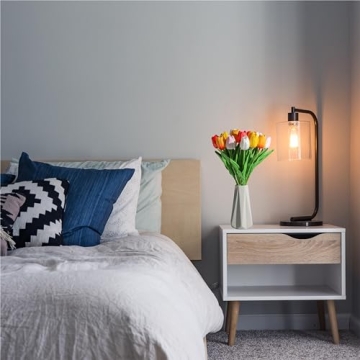 SITUMEIZI 15pcs Realistic Fake Tulips for Decor