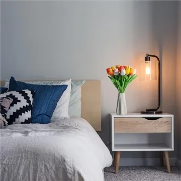 SITUMEIZI 15pcs Realistic Fake Tulips for Decor