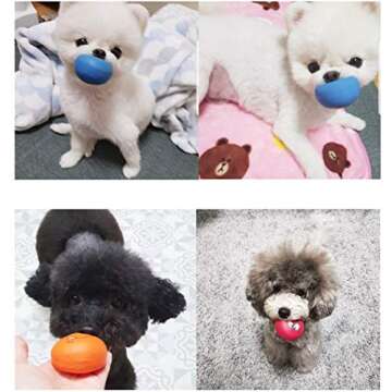 HDSX Soft Squeaky Dog Toys for Small Pets - 6 Pack
