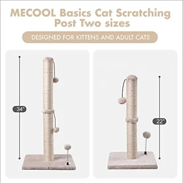 MECOOL Cat Scratching Post for Kittens | Stylish & Durable