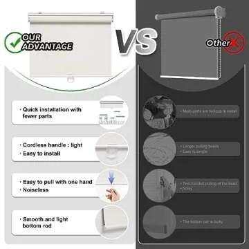 AOSKY Cordless Blinds - Elegant Blackout Shades for Home