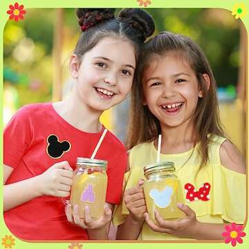 20 PCS Chenille Mouse Head Iron on Patches, CCOZN Colorful Chenille Castle Bowknot Mouse Embroidered Patches Sew On Embroidered Applique DIY Accessory for Clothing Hats Jackets Backpack Pants