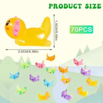 70 Pcs Mini Resin Axolotl Figures for Decorations and DIY Projects