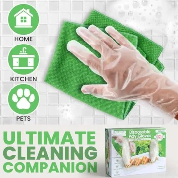 Keppi 600pcs Plastic Gloves - Food Safe and Versatile
