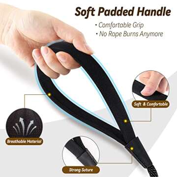 Lynxking Check Cord Dog Leash - Heavy Duty 30ft for All Dogs