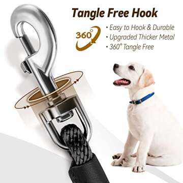 Lynxking Check Cord Dog Leash for Training and Tracking