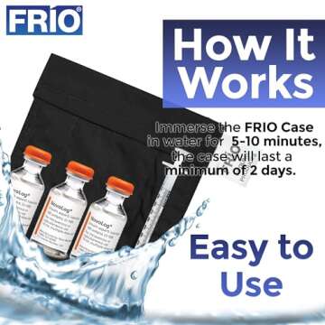 FRIO Small Medication Cooling Wallet - 45+ Hours of Stress Free Insulin Cooler - No Ice On The Go Travel Case