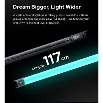 Godox TL120 RGB Tube Light with CRI 96 TLCI 98