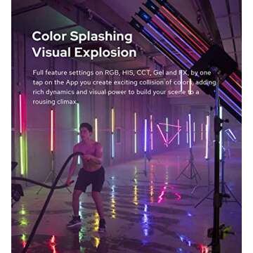 Godox TL120 RGB Tube Light with CRI 96 TLCI 98