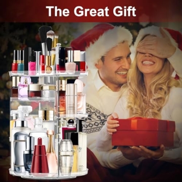 360 Rotating Makeup Organizer for Stylish Storage Solution