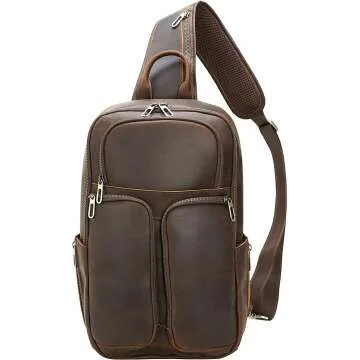 Polare Leather Sling Bag for Men - Travel Backpack