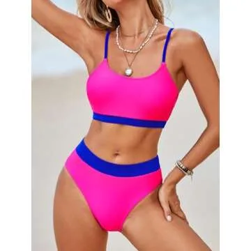 CUPSHE Women's Adjustable Bikini Set for Summer Fun