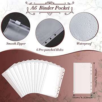 Elegant Budget Organizer with 24 Sheets and A6 Pockets