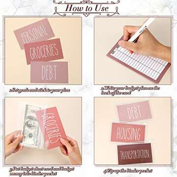 Elegant Budget Organizer with 24 Sheets and A6 Pockets