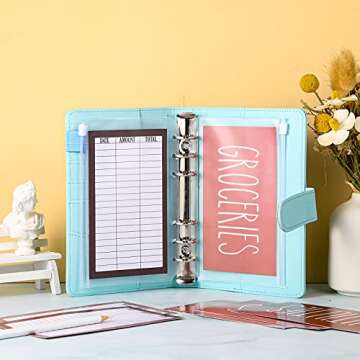 Elegant Budget Organizer with 24 Sheets and A6 Pockets