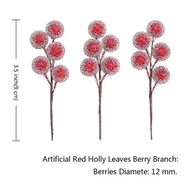 Red Holly Berry Christmas Decorations for Cheerful Holidays