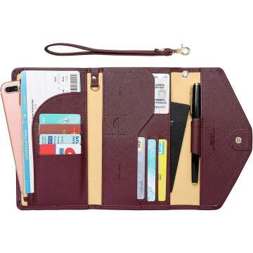 ZOPPEN RFID Blocking Passport Holder for Women