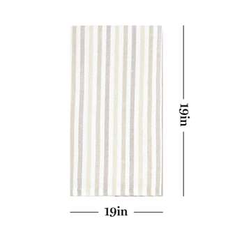 Martha Stewart Daisy Stripe Napkin Set - Stylish & Durable