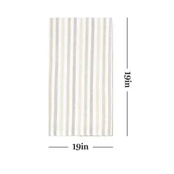 Martha Stewart Daisy Stripe Napkin Set - Stylish & Durable